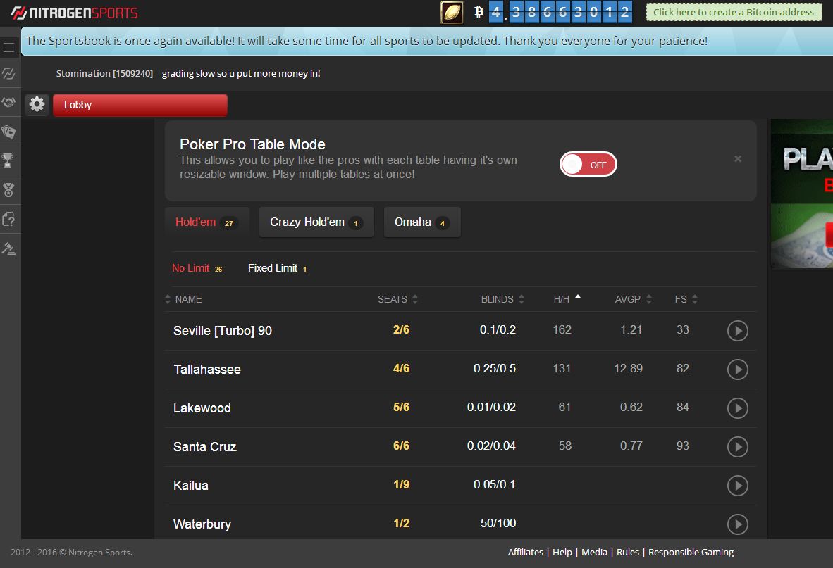 Bitcoin Poker with Nitrogensports.eu